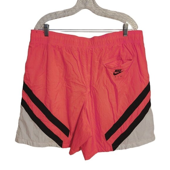 Air Jordan | Men's Retro Pink and Black Colorblock Legacy Swim Shorts (Size 3XL) - Picture 13 of 14